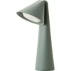 Ami Portable Bordlampe - Sage Green med genopladeligt LED-lys