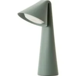 Ami Portable Bordlampe - Sage Green med genopladeligt LED-lys