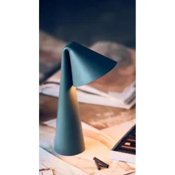 Ami Portable Bordlampe - Sage Green med genopladeligt LED-lys