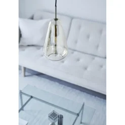Anoli 1 Medium Pendel - Nordic Gold/Gold i elegant dråbedesign af Sofie Refer