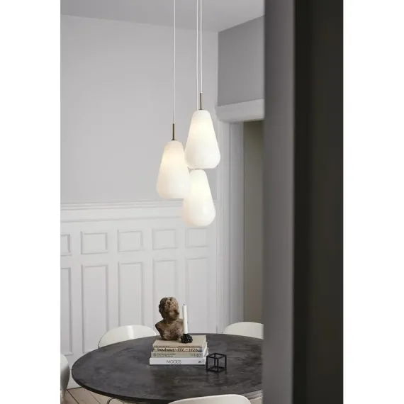Anoli 3 Pendel Klynge - Opalglas & Nordic Gold (Sofie Refer)