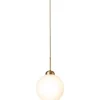 APIALES 1 LARGE PENDEL BØRSTET MESSING/OPAL