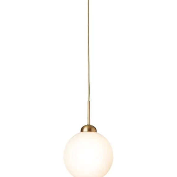 APIALES 1 LARGE PENDEL BØRSTET MESSING/OPAL