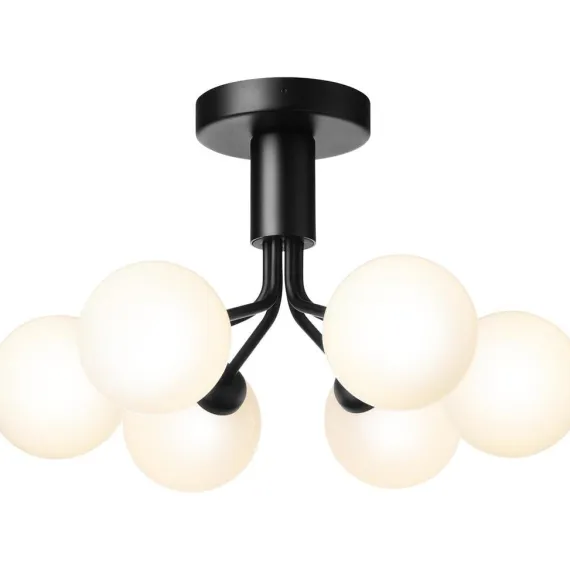 APIALES 6 LOFTSLAMPE SATINSORT/OPAL