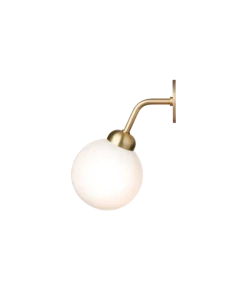 Apiales Væglampe Hardwired Brass/Opal - Nuura