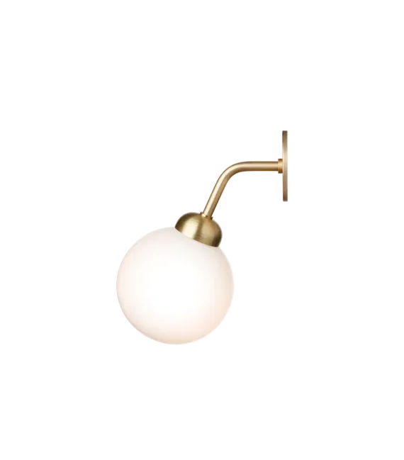 Apiales Væglampe Hardwired Brass/Opal - Nuura
