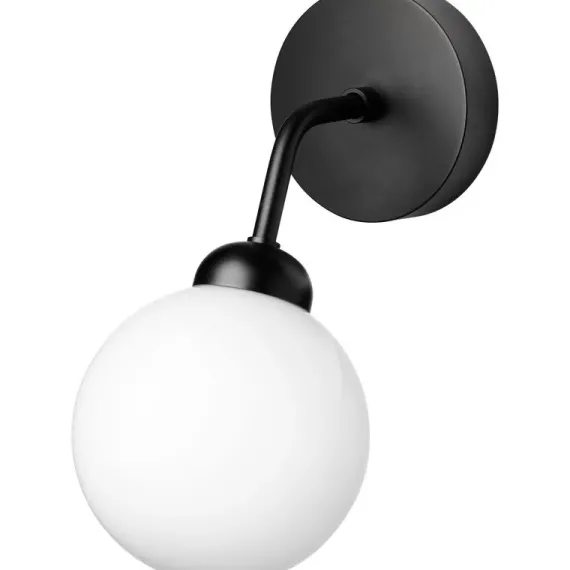 APIALES VÆGLAMPE SATINSORT/OPAL
