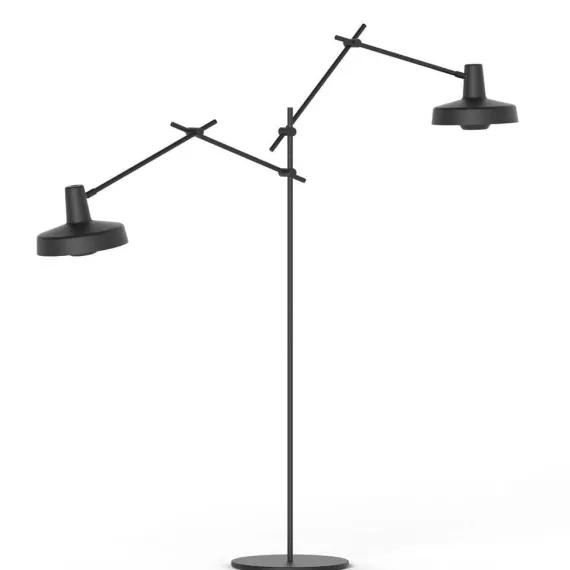 Arigato Dobbelt Gulvlampe Sort
