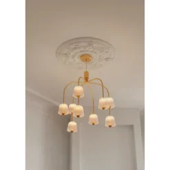 ASTEEA 9 PENDEL SATIN MESSING/OPAL