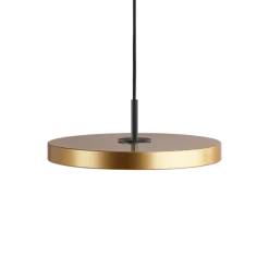 Asteria Medium Brass - Black Top 43 x 14 cm, 2.7m cordset