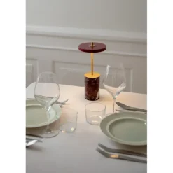 ASTERIA MOVE MINI - PORTABLE LED - RØD MARMOR