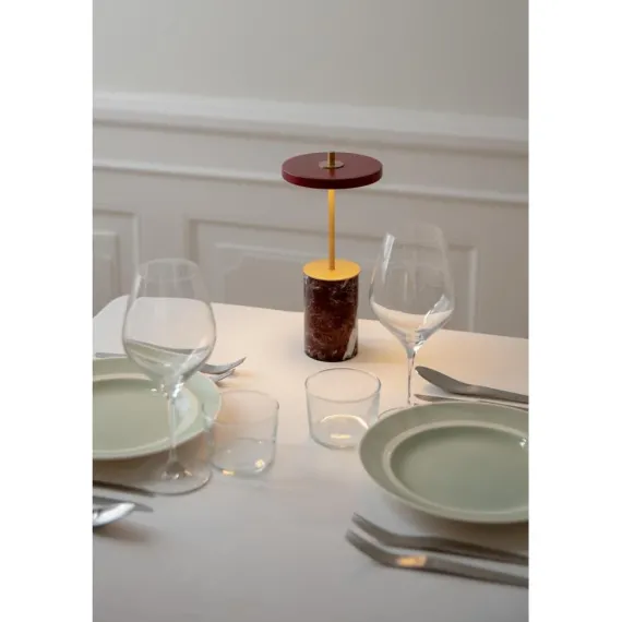 ASTERIA MOVE MINI - PORTABLE LED - RØD MARMOR
