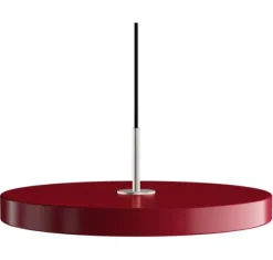 ASTERIA PLUS PENDEL Ø43 RUBY RØD TOP I STÅL