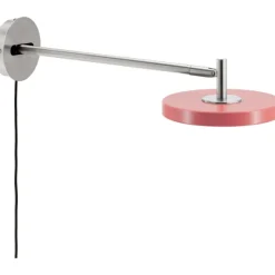 ASTERIA VÆGLAMPE LANG STÅL/ROSE