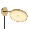 Asteria wall short - Polished Brass w. hardwire add on