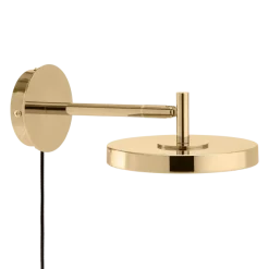 Asteria wall short - Polished Brass w. hardwire add on