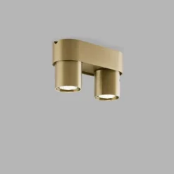 Aura C2 Loftlampe - Light-Point (Messing, 2×7 W LED, Kelvin-Switch)