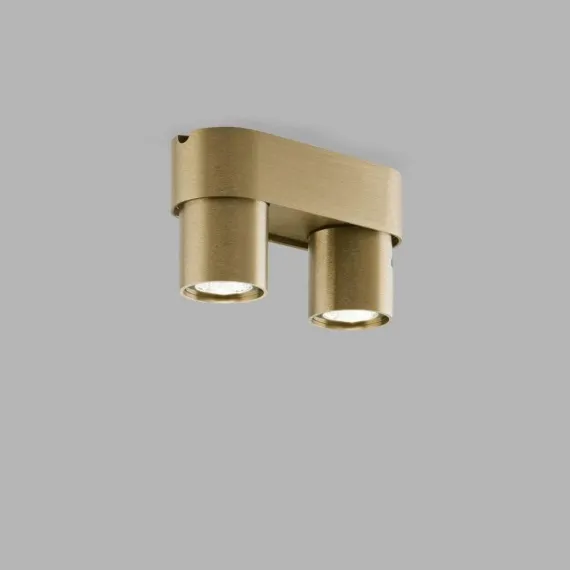 Aura C2 Loftlampe - Light-Point (Messing, 2×7 W LED, Kelvin-Switch)