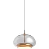 Avalon LED Pendel - Smoked Glas med Rose Gold Detaljer (Loom Design)