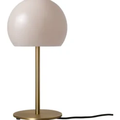 BALL BORDLAMPE GLAS SAND GREY