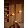 BALL GULVLAMPE GLAS AMBER