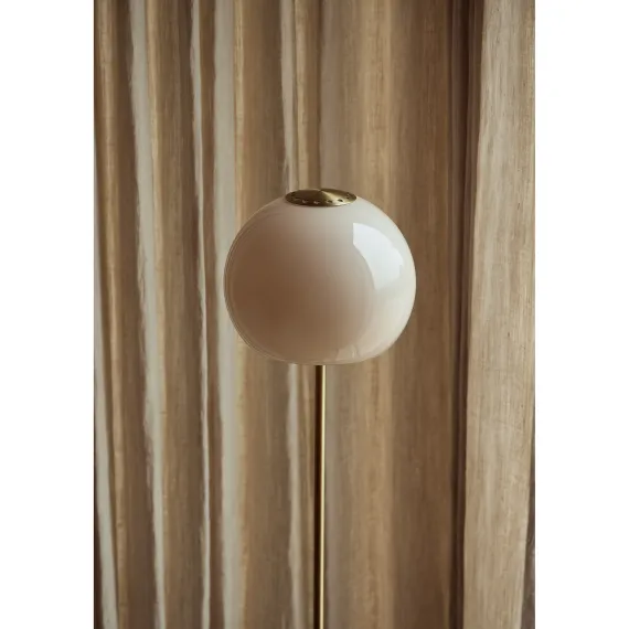 BALL GULVLAMPE GLAS SAND GREY