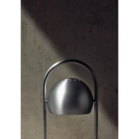 BALL PORTABLE BØRSTET ALUMINIUM ONE LYSKILDE