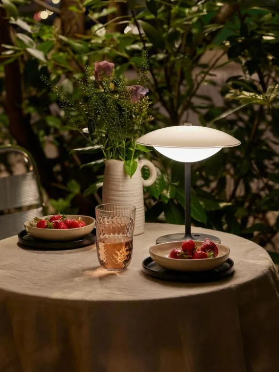 BARONI BORDLAMPE MOVE GRÅ 800889