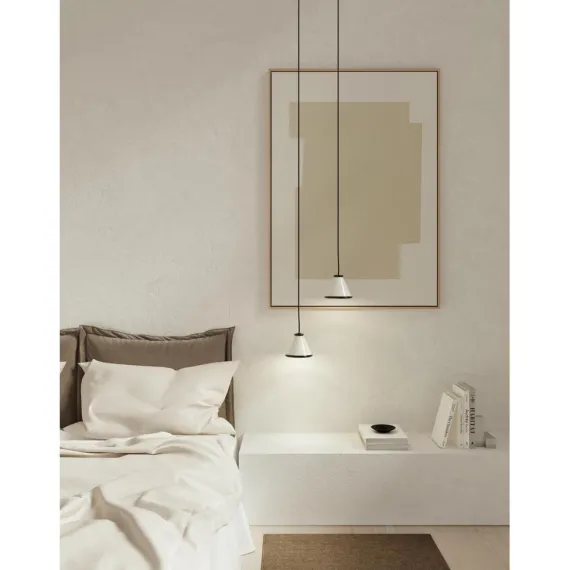 BELLE Ø15 - PENDEL - BLANK HVID/BLANK SORT