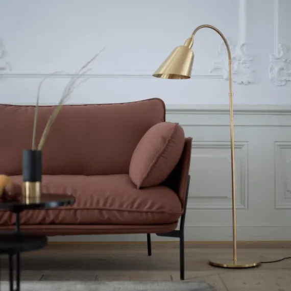 BELLEVUE AJ7 - GULVLAMPE - MESSING