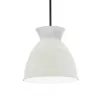 Bikube 290P Pendel - Opal glas med sort ledning (3 m), designet af Piet Hein