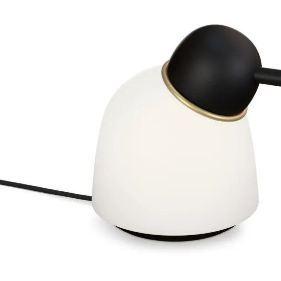 BIRD - BORDLAMPE - SORT/MESSING OPAL - Belid