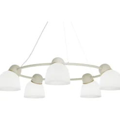 BIRD - LYSEKRONE Ø95,3 - SAND/MESSING OPAL - Belid