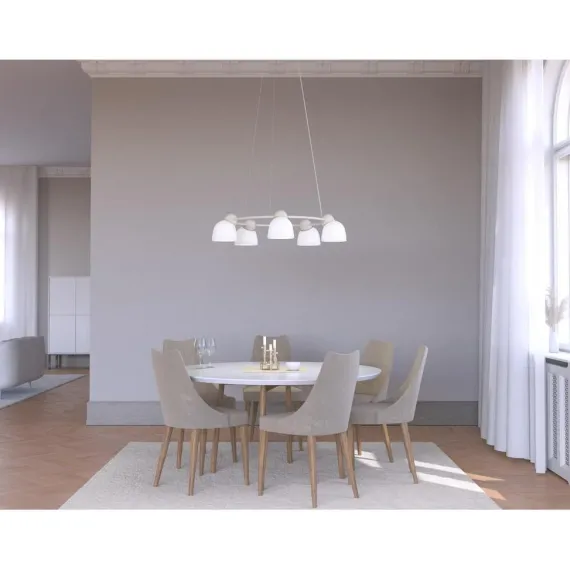 BIRD - LYSEKRONE Ø95,3 - SAND/MESSING OPAL - Belid