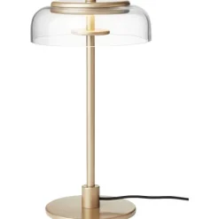Blossi Bordlampe - Nordic Guld/Klar LED med indbygget dæmper