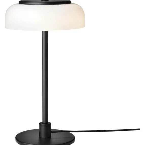 BLOSSI BORDLAMPE SORT/OPAL LED DÆMP SMALL