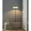 BLOSSI GULVLAMPE SORT/OPAL LED DÆMP