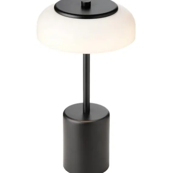 Blossi Mini Portable Bordlampe - Nuura (Sort/Opal, Genopladelig, USB-C)