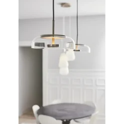 BLOSSI 1 PENDEL NORDIC GULD/KLAR LED