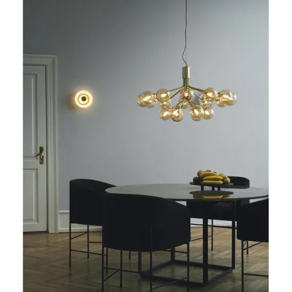 BLOSSI VÆGLAMPE NORDISK GULD/OPAL