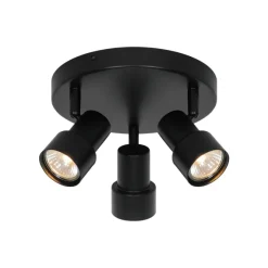 Boston 3-rondel | Loftlampe | Sort