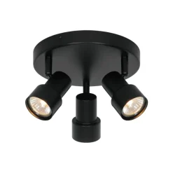 Boston 3-rondel | Loftlampe | Sort
