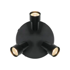 Boston 3-rondel | Loftlampe | Sort
