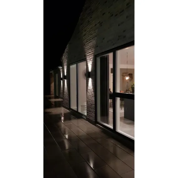BRICK OUTDOOR DOWN LED - VÆGLAMPE - SORT