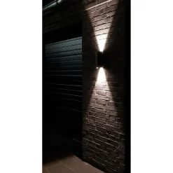 BRICK OUTDOOR DOWN LED - VÆGLAMPE - SORT