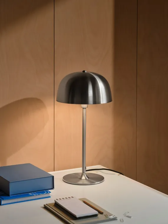Cera | Bordlampe | Børstet stål