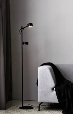 Clyde | Gulvlampe | Sort
