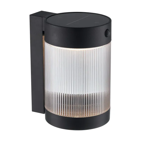 Coupar Solar | Væglampe | Sort