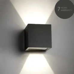 Cube XL D15 LED Sort - Udendørslampe