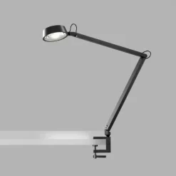 Dark T2 Bordlampe m/ klemme Carbon Sort - Light-Point
